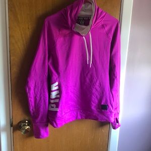 Pink cowl neck sweatshirt